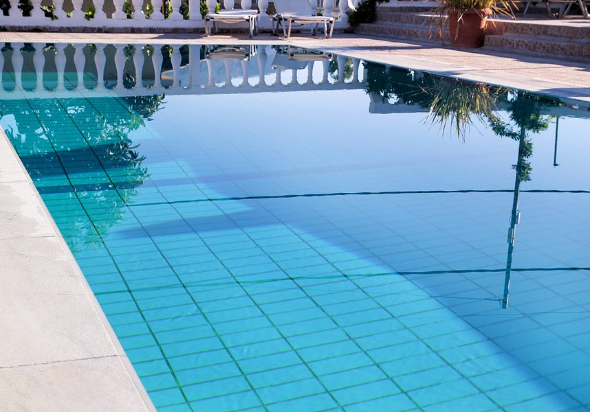 newly cleaned outdoor pool