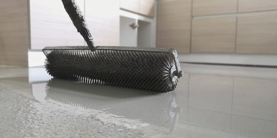 epoxy roller on the floor